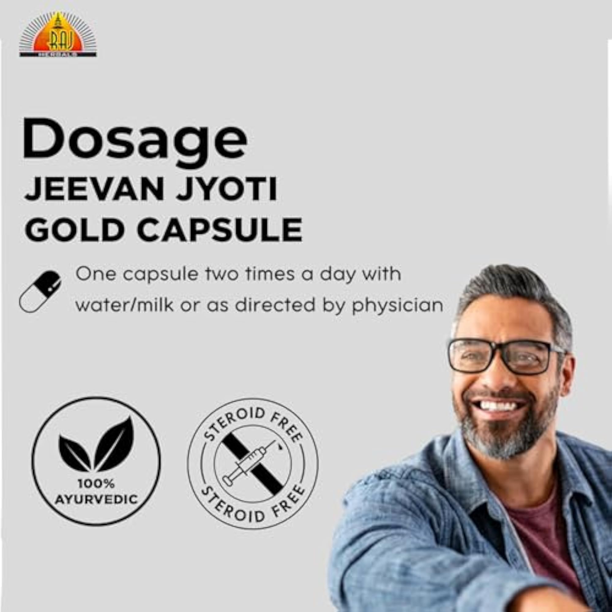 Raj Herbals Jeevan Jyoti Capsule - 2 Boxes